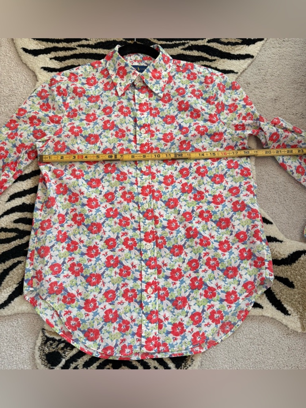 Ralph Lauren Women's Multicolor Floral Long Sleeve Button Down Size 6 EUC - Picture 3 of 8